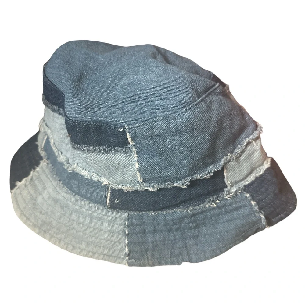 Hollister Denim Patchwork Bucket Hat - Picture 1 of 4